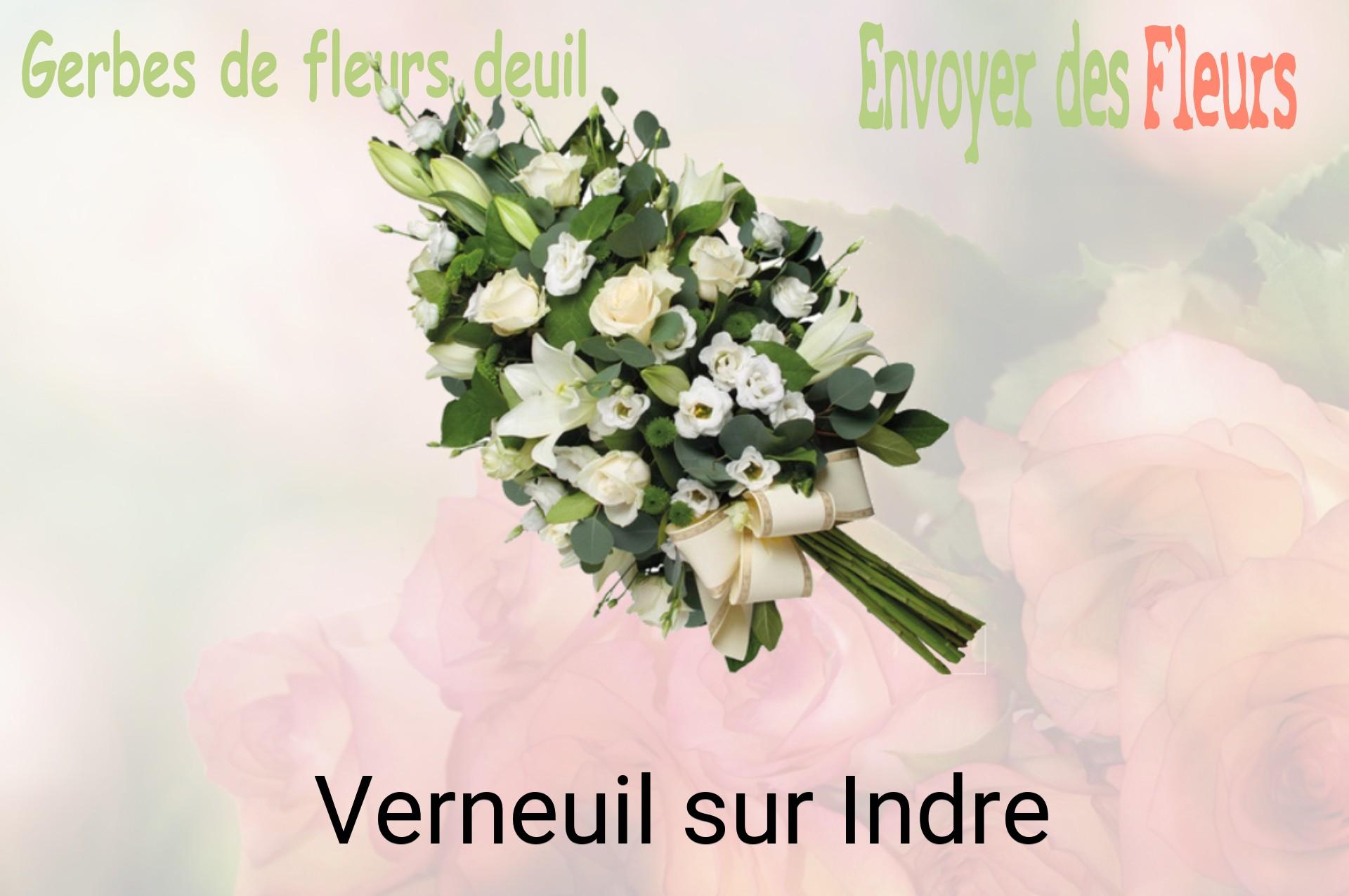 Gerbe de fleurs de deuil livrée à Verneuil-sur-Indre